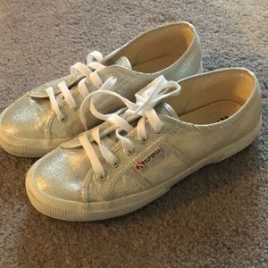 Superga Cotu sneakers in shiny silver